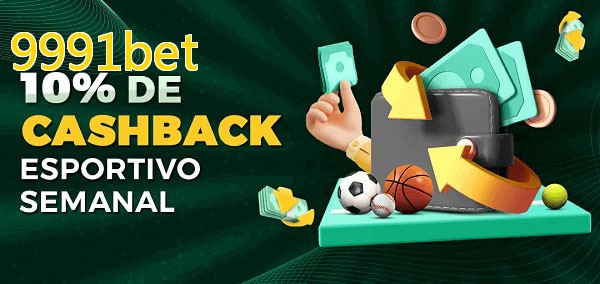 10% de bônus de cashback na 9991bet