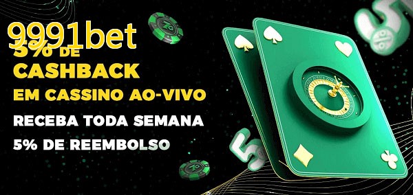 Promoções do cassino ao Vivo 9991bet